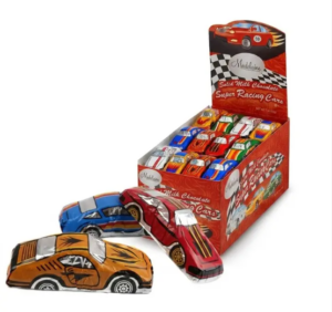 Madelaine Solid Milk Chocolate 3" Race Cars 60ct